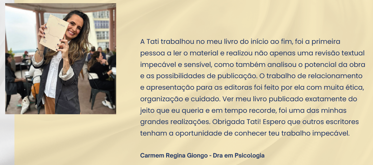 Depoimento Carmen Regina Giongo - Dra em Psicologia